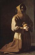 Francisco de Zurbaran St. Franciscus in meditation oil painting artist